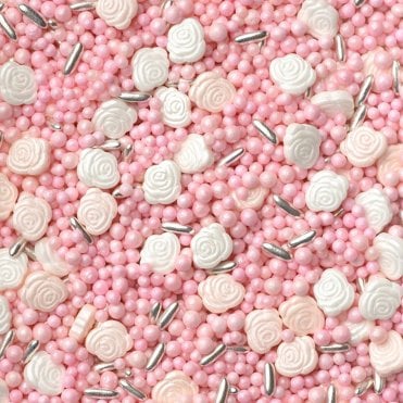 Tea Rose Sugar Sprinkles Mix - 50g