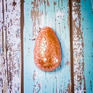 Textured Heart Egg Elegance - 150g - Special Chocolate Mould
