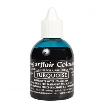 Turquoise - Edible Airbrush Liquid Colouring 60ml
