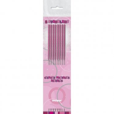 Pink Mini Sparklers Set of 8