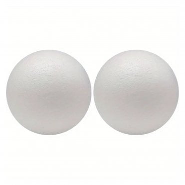 Versatile White Foam Balls - Pack of 2