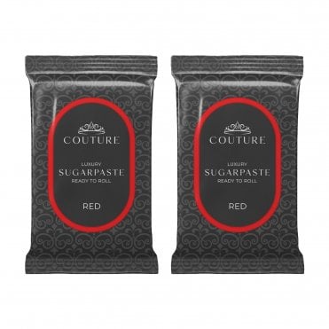 Vibrant Red Sugarpaste: Ideal for Cake Decorating & Confectionery Creations Best Before: Check Description