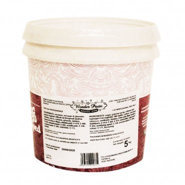 White WONDER PASTE Sugarpaste - 5kg Bucket Best Before: 19/09/2025
