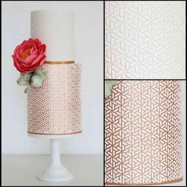 WISTERIA - Double-Barrel Cake Stencil